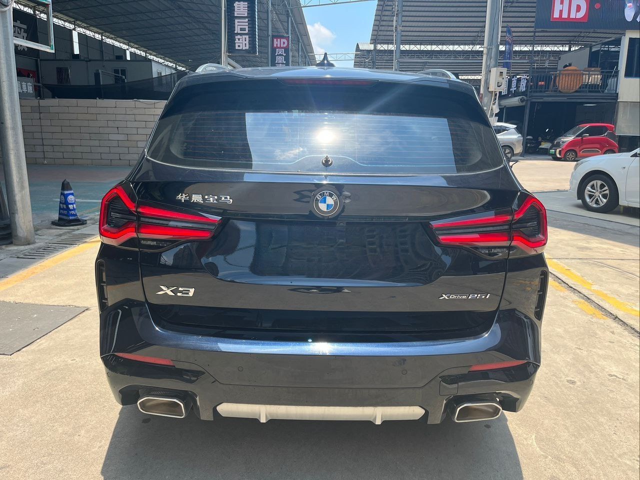 BMW X3 xDrive25i M Sport 2023 Rear View